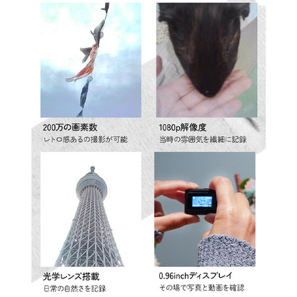 ミニカメラ 小型カメラ フィルム風 韓国 Y2K かわいい レトロ デジカメ Rough mini Camera